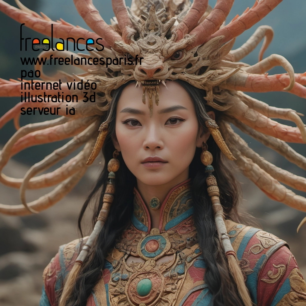 Pao mise en page internet vidéo illustration 3d serveur IA générative AI freelance paris studio de création magazines 8ldrgw20